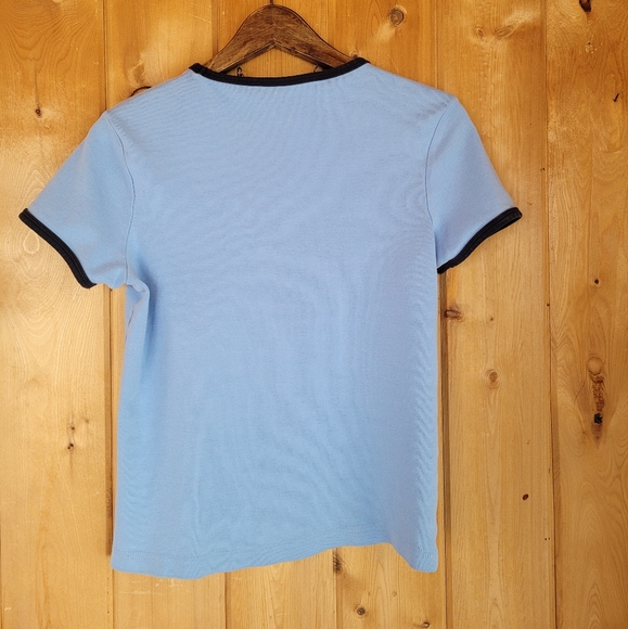 70s blue ringer t shirt - Picture 3 of 3
